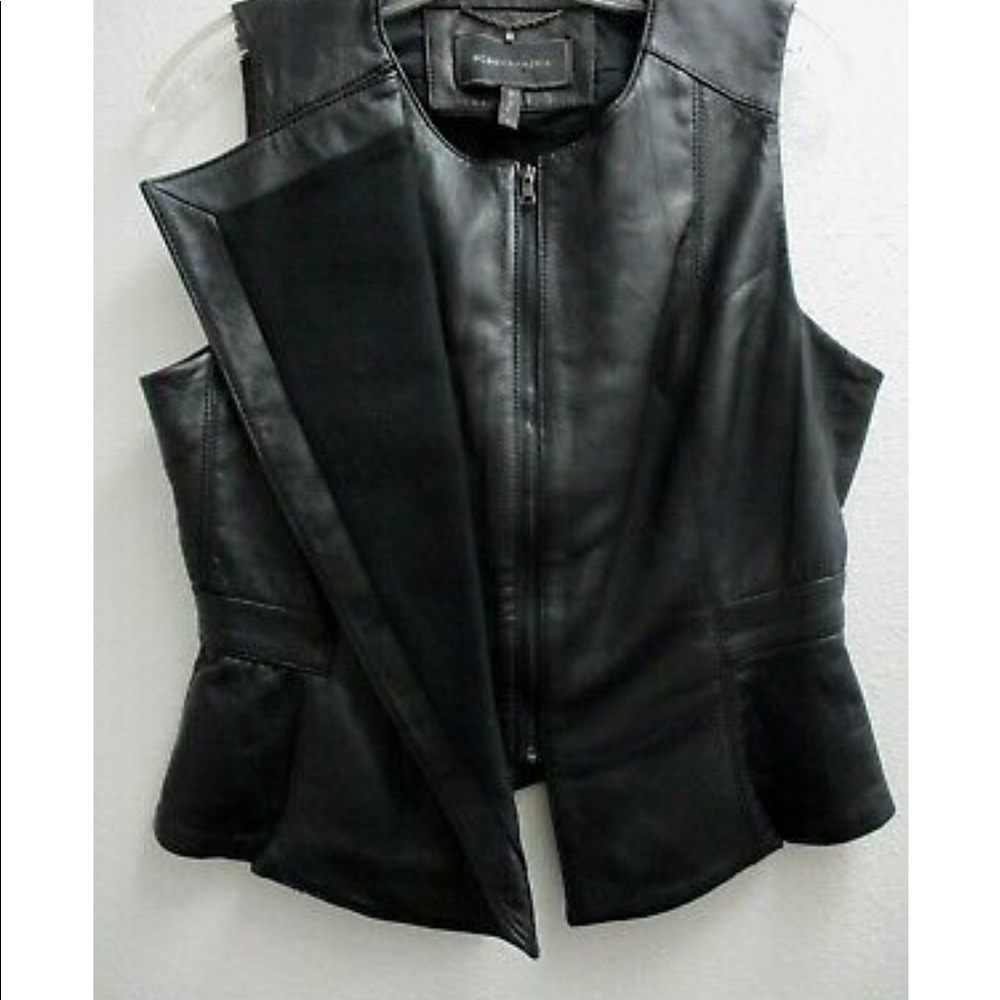 🍁🛍Fall Sale🍁NWT BCBG Leather Vest